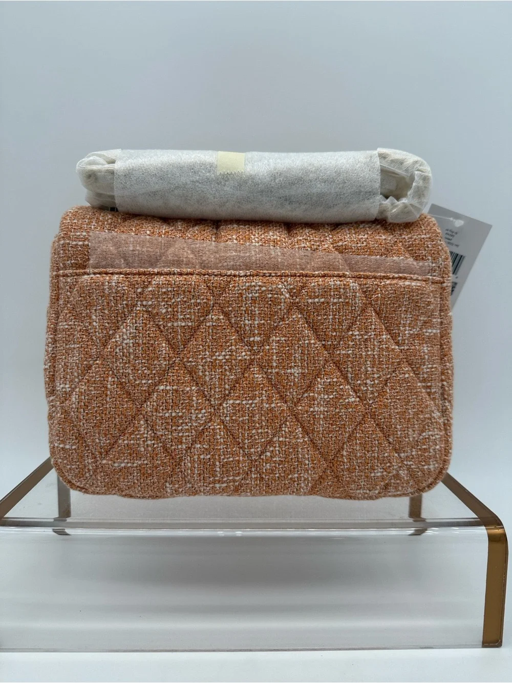 Kate Spade Carey Quilted Tweed Crossbody Bag Orange Jasper